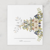 Magnolia Blossom | Elegant Violet Floral Greenery Plaatskaartje (Buitenkant ongevouwen)