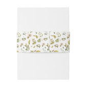 Magnolia Blossom | Elegant Violet Floral Greenery Uitnodigingen Wikkel (Achterkant Voorbeeld)