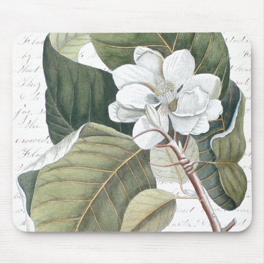 Magnolia Blossom en Clara Balfour Text Collage Muismat (Voorkant)
