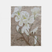 Magnolia Blossom Fleece Deken (Voorkant)