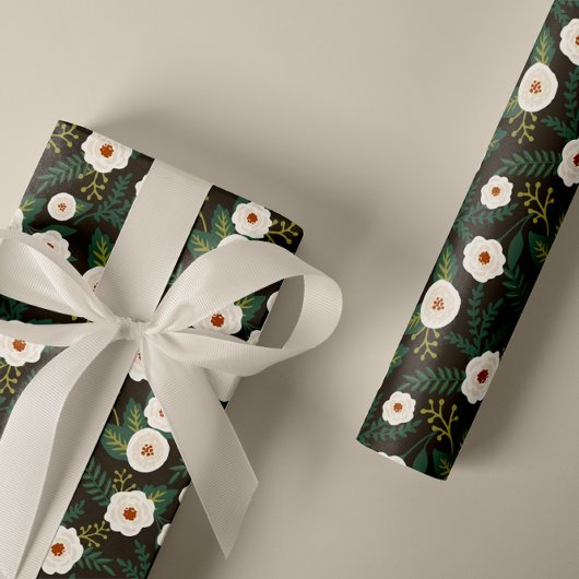 Magnolia Blossom Floral Cadeaupapier