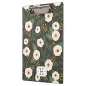 Magnolia Blossom Floral Monogram Klembord (Links)