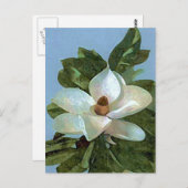 Magnolia Blossom Flower Briefkaart (Voorkant / Achterkant)