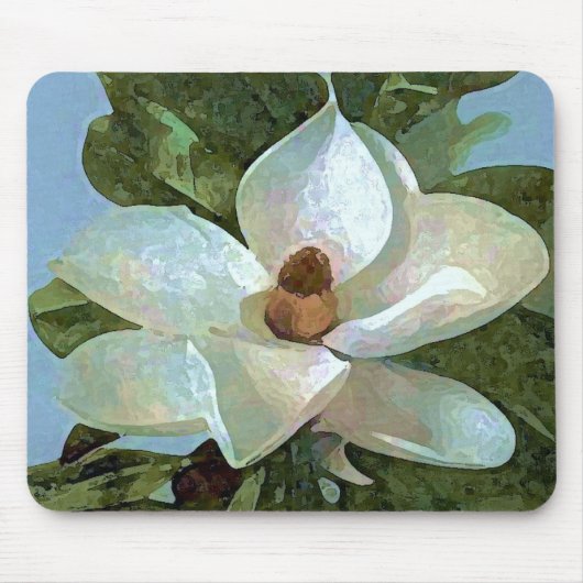 Magnolia Blossom Flower Muismat (Voorkant)