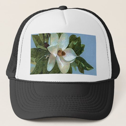 Magnolia Blossom Flower Trucker Pet (Voorkant)
