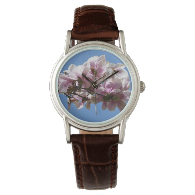 Magnolia Blossom Horloge (Voorkant)