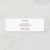 Magnolia Blossom is de lente Mini Visitekaartje (Achterkant)