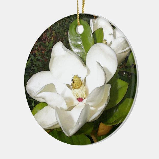 Magnolia Blossom Keramisch Ornament (Links)