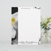 Magnolia Blossom Letterhead Briefhoofd (Staand voorkant)