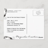 Magnolia Blossom Marketing Briefkaart (Achterkant)