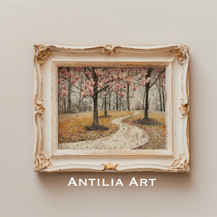  Magnolia Blossom Mozaïek Botanisch Park Poster