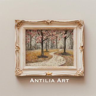 Magnolia Blossom Mozaïek Botanisch Park Poster