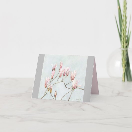 Magnolia Blossom Note Card Bedankkaart (Voorkant)