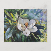 Magnolia Blossom Oil Painting of Nature’s Harmony Briefkaart (Voorkant)
