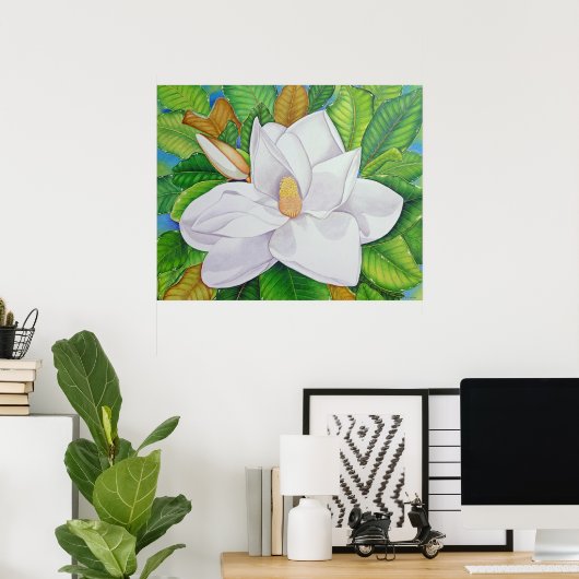 Magnolia Blossom Poster (Thuiskantoor)