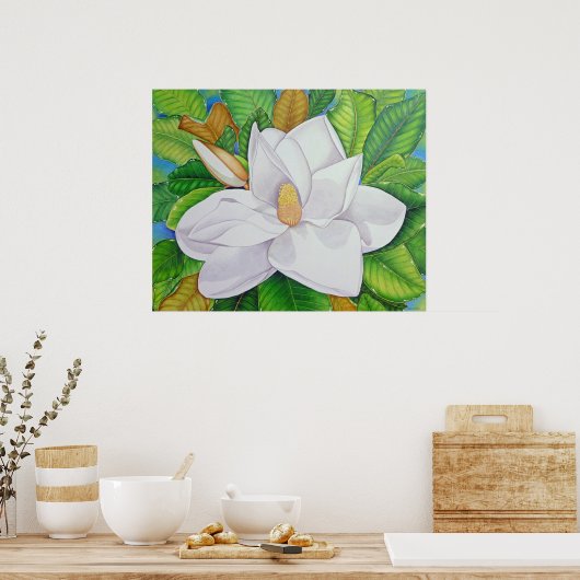 Magnolia Blossom Poster (Keuken)