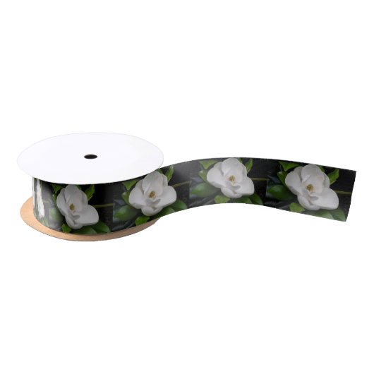 Magnolia Blossom Ribbon Satijnen Lint (Spoel)