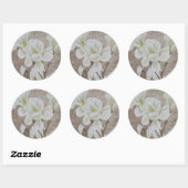 Magnolia Blossom Ronde Sticker (Vel)