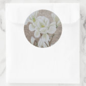 Magnolia Blossom Ronde Sticker (Tas)