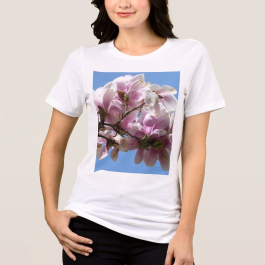 Magnolia Blossom Tri-Blend Shirt (Voorkant)