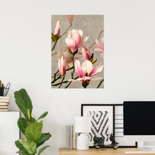 Magnolia Blossom van L. Prang & Co. Poster (Thuiskantoor)