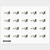 Magnolia Blossom Vierkante Sticker (Vel)