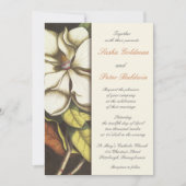 Magnolia Blossom Wedding Invitation Kaart (Voorkant)