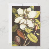 Magnolia Blossom Wedding Invitation Kaart (Achterkant)