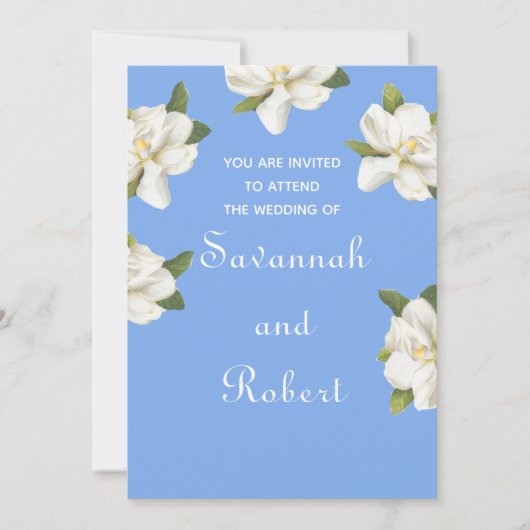 Magnolia Blossom Wedding Kaart (Voorkant)