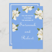 Magnolia Blossom Wedding Kaart (Voorkant / Achterkant)