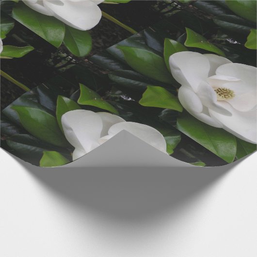 Magnolia Blossom Wrapping Paper Cadeaupapier (Hoek)