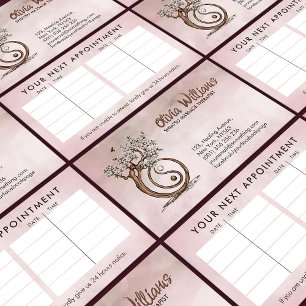 Magnolia Blossom Yin Yang Tree Visitekaartje