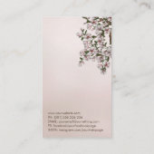 Magnolia Blossom Yin Yang Tree Visitekaartje (Achterkant)