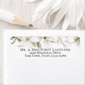 Magnolia Blossoms Adres Etiket (Insitu)