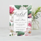 Magnolia Blossoms Boho Bloemen Vrijgezellenfeest Kaart (Staand voorkant)