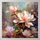 Magnolia Blossoms Fine Art Poster (Voorkant)