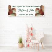 Magnolia Blush - Bruiloft Banner - 2.5' x 8' (Insitu)