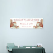Magnolia Blush - Bruiloft Banner - 2.5' x 8' (Beurs)