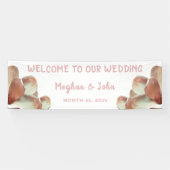 Magnolia Blush - Bruiloft Banner - 2.5' x 8' (Horizontaal)