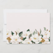 magnolia blush floral photosave the date save the date (Achterkant)