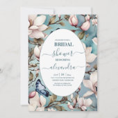 Magnolia Blush Roze Bloemen Vrijgezellenfeest Kaart (Voorkant)