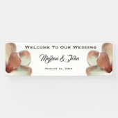 Magnolia Blush Roze Trouwbanner 2.5' x 8' Spandoek (Horizontaal)