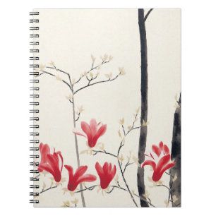 Magnolia boom door Kobayashi Kokei, Vintage Natuur Notitieboek
