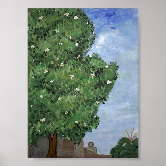 Magnolia - boom in City Park Poster (Voorkant)