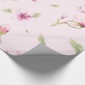 Magnolia boompatroon cadeaupapier (Hoek)