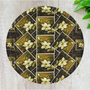  Magnolia Botanische schilderende mashup Papieren Bordje