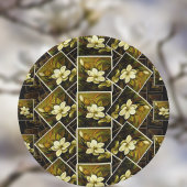  Magnolia Botanische schilderende mashup Papieren Bordje