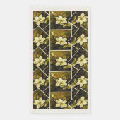 Magnolia Botanische schilderende mashup Servet (Voorkant)