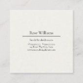 Magnolia Botanische Stilleven Elegante Bloemen Vierkante Visitekaartje (Achterkant)