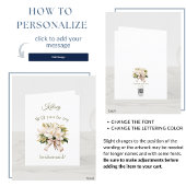 Magnolia Bouquet | Bruidsmeisje voorstel Kaart